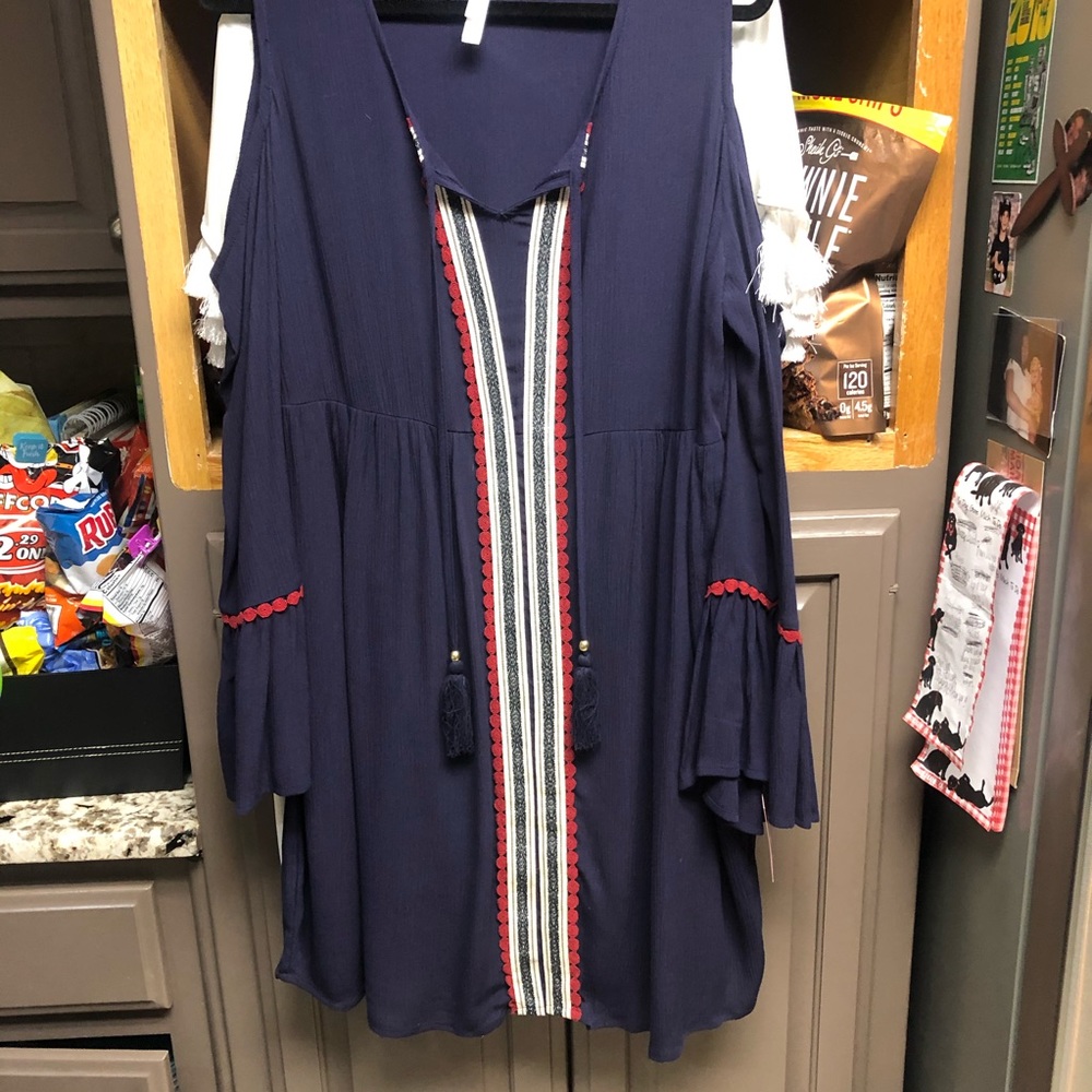 Cold shoulder dress